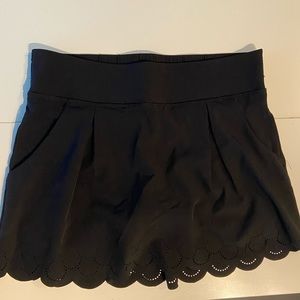 Black XS golf skort